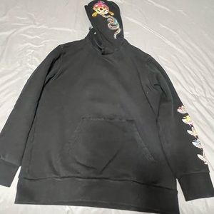 Limited edition adidas graphic hoodie black